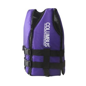 로니 COLUMBUS 뉴세이프 접이식 구명조끼/라이프자켓/부력보조복, 퍼플_M