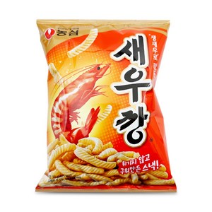 농심 매운 새우깡 90g 과자 간식 스낵 봉지과자 어린이 깡 칩, 1개