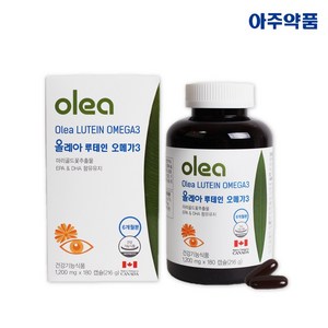 아주약품 올레아 루테인 오메가3 6개월분 180정 (DHA+EPA 900mg), 1개