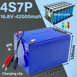 차량용 전기포트 화물차 승용차 4S7P 14.8V 16.8V 42Ah 30A BMS 충전식 리튬 배터리 인버터 태양 전기 보트 등