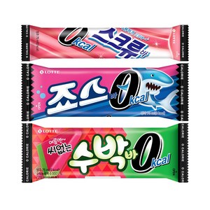 0칼로리 3종 혼합 구성 수박바 스크류바 죠스바, 36개, 75ml