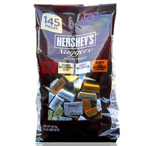 HERSHEY'S Hershey's Nuggets 허쉬 너겟 어쏘트먼트 초콜릿 1.47kg 145개입, 1개