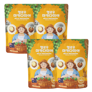 헬로우 마카다미아 호주 통마카다미아 바닐라, 115g, 4개