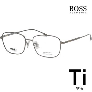 휴고 보스 티타늄 안경테 BOSS1297F R81 사각 금속테 초경량 아시안핏