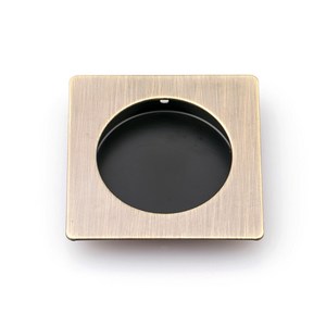 도무스 SH-104BC 브론즈 54파이 타공 슬라이딩 미닫이문 매립형 사각 오목이 손잡이, 1개