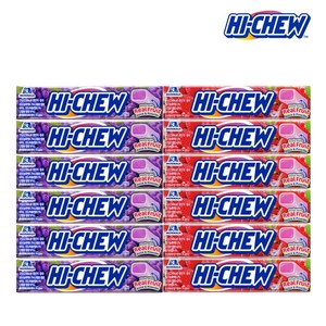 모리나가 하이츄 딸기맛57g 6개 + 포도맛57g 6개, 1세트, 684g