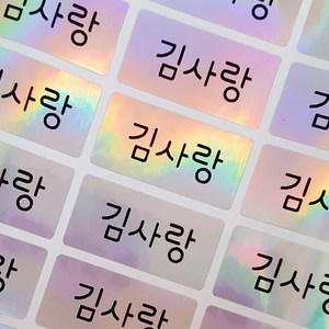 네임코코 중형 방수 네임스티커, 250-중형홀로 그림없음