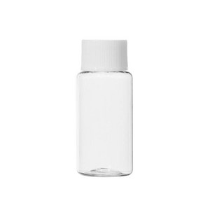 단마개 10ml 15ml 20ml 30ml 40ml, 투명용기 흰색캡, 1개