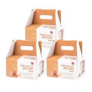 [국민견과] 두번 구운 네이처 견과 20g 30개 1박스, 네이쳐 견과 선물용3박스(90봉)