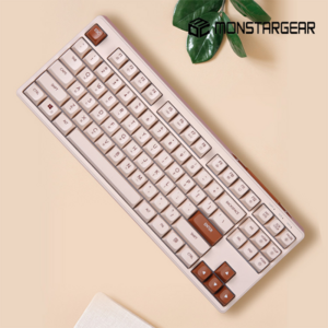 몬스타 몬스타기어 클래식 TKL 멤브레인 저소음 무소음 키보드, 브라운