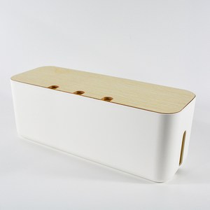 대형 멀티탭정리함 전선정리함, 옵션2 - 화이트 메이플 대형, 1개