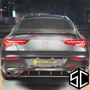 스타클럽 벤츠 CLA C118 블랙 수전사 카본 스포일러 CLA180 CLA200 CLA220 CLA250 19년~현재, DIY장착