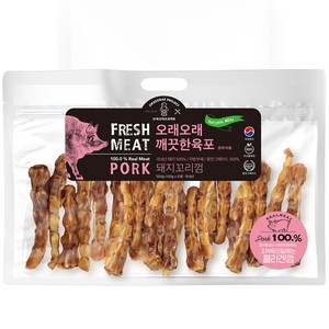 깨끗한육포 실속 수제간식 콜라겐 돼지꼬리 껌 500g, 1개, 돼지꼬리껌