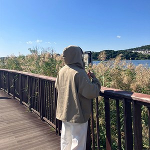 코튼 후드 점퍼