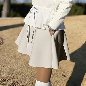 그레힙 여성 골프 치마 레터링 밴딩 A라인 스커트 빅사이즈 골프웨어