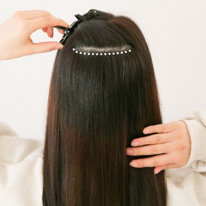 픽앤웨어 여성 볼륨업 뒷머리 정수리 볼륨 롱롱헤어뽕 긴머리가발 36cm, 투톤브라운, 1개