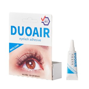 듀오에어 속눈썹풀 속눈썹접착제 글루 7ml DUOAIR, 클리어톤(흰색-반투명풀), 1개