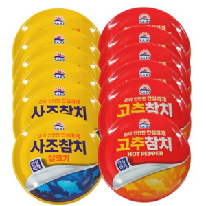 사조 살코기참치 85g 6개 + 고추참치 85g 6개, 3세트