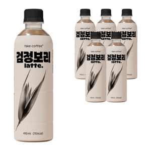 달차 검정보리라떼, 410ml, 6개
