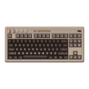 [국내정발] 8BitDo 레트로 키보드 Reto Mechanical Keyboad [M N C64 F], 차콜, 백축