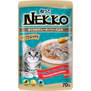 네코 NEKKO 그레이비 참치 토핑 치어 70g 12ea(소), 12개