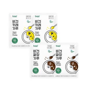 글루텐프리 온가족 안심 먹거리 비건카레2개 + 비건짜장2개 (총16인분), 1세트, 100g