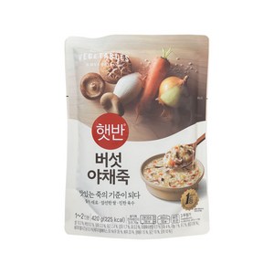 비비고 버섯야채죽, 420g, 21개