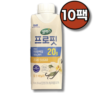 셀렉스 프로핏 밀크바닐라, 250ml, 10개