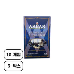아크바얼그레이홍차라떼192g(16gx12티백), 16g, 12개입, 3개