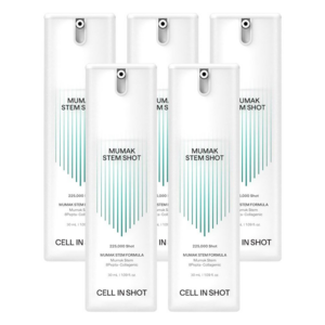 [셀인샷] 본사출고) 무막스템샷 5개월 아이백 심부볼 안면 리프팅 개선 세럼, 5개, 30ml