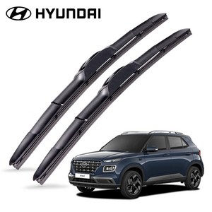 현대 베뉴 전차종 메탈 하이브리드 프리미엄 와이퍼 블레이드 윈도우 브러쉬, 3SD-베뉴(19~현재)600+450mm