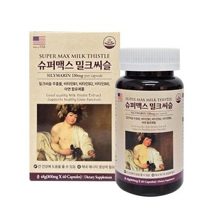 미국 직수입 슈퍼맥스 밀크씨슬 800mg x 60캡슐, 1개, 60정