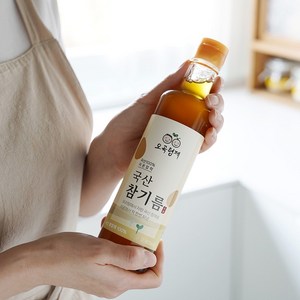 오곡형제 저온압착 국산 참기름 180ml, 1개