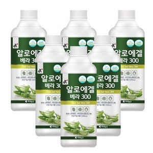 알로에겔 베라300 1000mlx6병, 1L, 6개