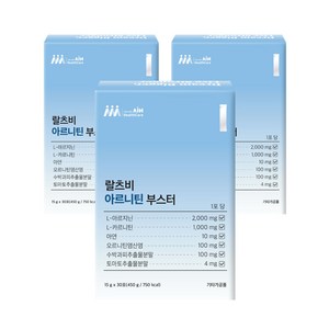 랄츠비 아르니틴부스터 아르기닌 카르니틴, 3개, 30회분