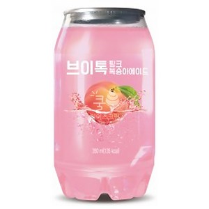 핑크 제로음료 브이톡 복숭아에이드 350ml 3개 브이톡음료수 음료수