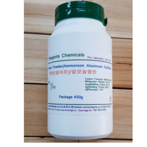 오피스안 Alum Powder(Ammonium Aluminum Sulfate) 백반(덩어리) 암모늄명반 백반덩어리 시약