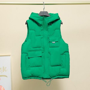 여성용 후드 조끼 가을 겨울 야상 후드 조끼 패딩 조끼 F9028 Women's Vest