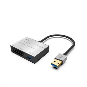3 IN 1 USB3.0 XQD SD 멀티 메모리 UC-CP89, 블랙