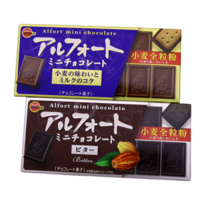 일본 부르봉 알포트 미니 밀크 초콜릿 오리지날5개+비터5개, 10개, 55g