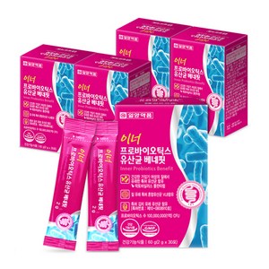 일양약품 이너 프로바이오틱스 여성 질유래 유산균 4+1 (5박스), 5박스, 30포