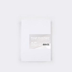 PaperPhant 하이퀄리티 용지 러프그로스지(Rough Gloss paper) 화이트, 190g A5 125매