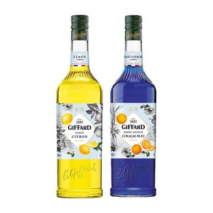 지파드 레몬 시럽 1L + 블루큐라소 시럽 1L, 1개