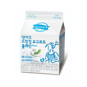 덴마크 드링킹요구르트 플레인 275mL냉장무배, 275ml, 8개