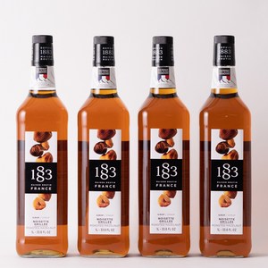 [트렌드커피] 1883 로스티드 헤이즐넛 시럽 1000ml 4개, 1L