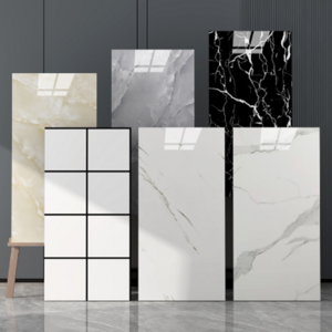 까사라인 접착식 폼블럭 단열벽지 대리석 시트지 1개, 그레이마블10개