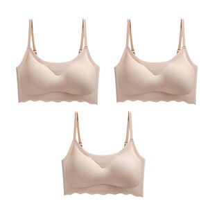 어워크 노라인 고급 심리스 끈 브라탑 3P
