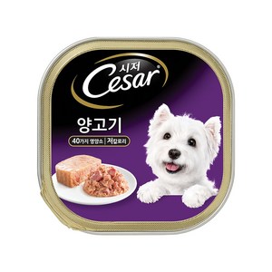 시저 반려견 주식캔, 양고기 (1세 이상), 100g, 5개