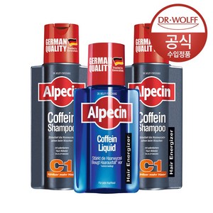 알페신 카페인 샴푸 C1 250mlX2+리퀴드 200ml, 1개, 700ml