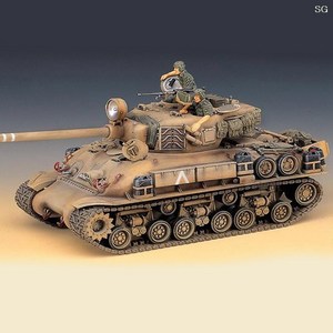 탱크 프라모델 1/35 이스라엘 M-51 슈퍼셔먼 전차 밀리터리 모형 조립 장난감, 1개